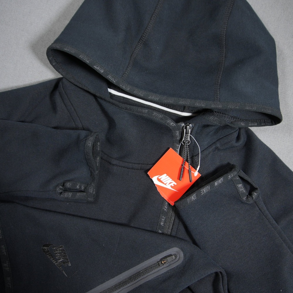 Nike Tech Fleece Cape Asymmetrical Full Zip High Low Hem Women Hoodie Jacket L